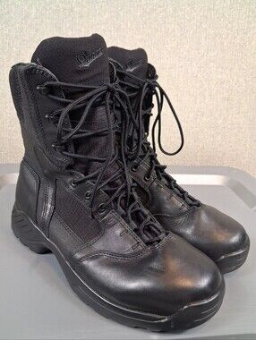 Danner Mens Kinetic 8" Side-Zip Waterproof Tactical Boots Black Size Mens 12